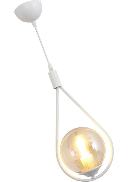 Damla Tekli Beyaz Sarkıt Avize Bal Camlı Yatak Odası Salon Mutfak Hol Avize modelleri