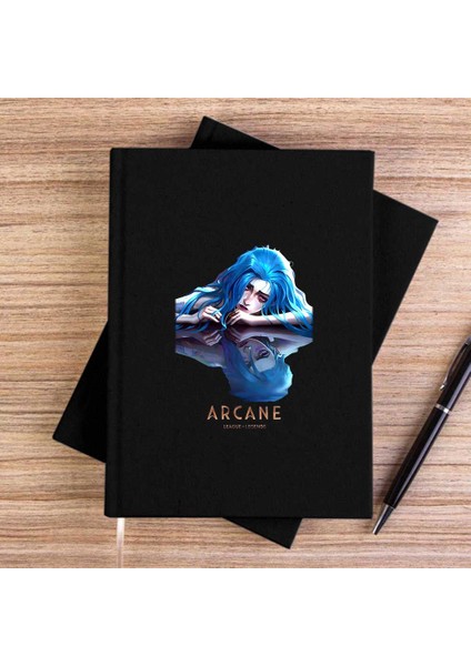 Arcane Jinx Siyah Çizgisiz Kanvas Defter Çizgisiz