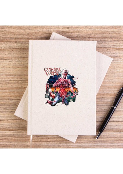 Cannibal Corpse Skull Çizgisiz Kanvas Defter Çizgisiz