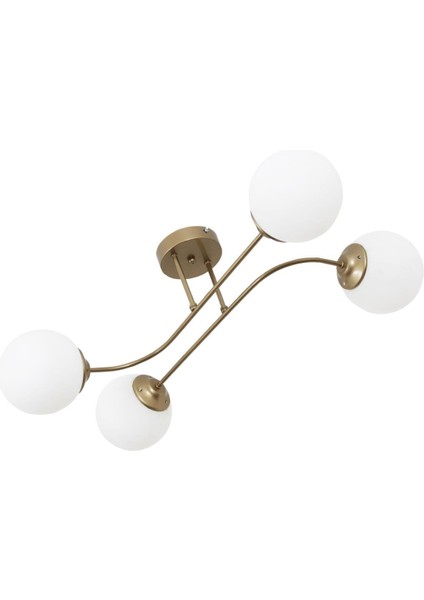 Capri 4 Lü Eskitme Avize Beyaz Camlı Dekoratif Tasarım Yatak Odası Mutfak Salon Avize modelleri