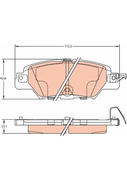 GDB2163 - Fren Balatası Arka - Trw fiyatları