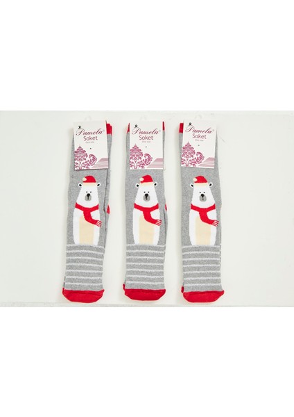 C101 Yılbaşı Desenli Çorap