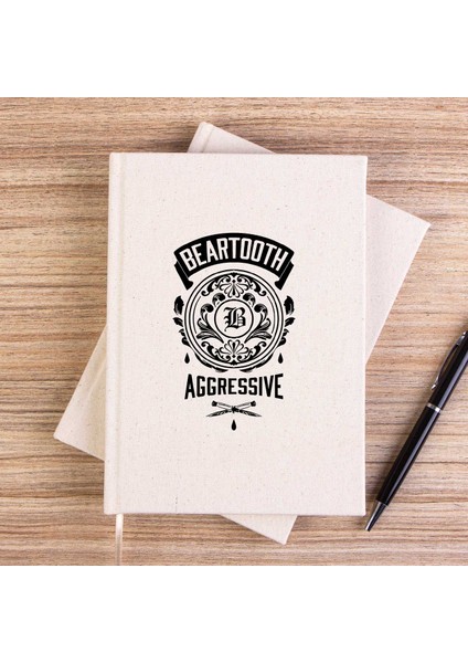 Beartooth Aggressive Çizgisiz Kanvas Defter Çizgisiz