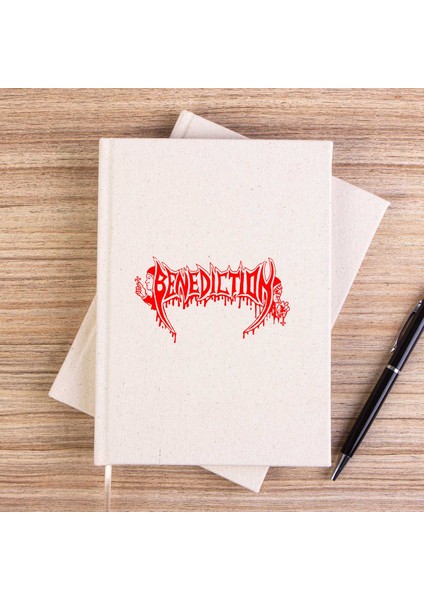 Benediction Red Çizgisiz Kanvas Defter Çizgisiz