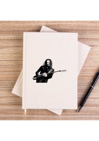 Metallica Kirk Hammett Çizgisiz Kanvas Defter Çizgisiz