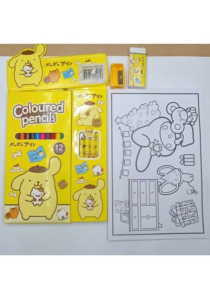 Sanrio Pompopurinn Lüx Hediyelik Kırtasiye Seti Silgi Kalemtıraş Boyama fiyatları