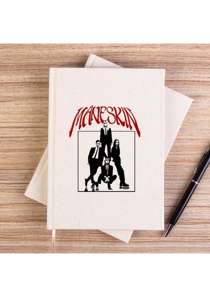 Maneskin Grup Afiş Çizgisiz Kanvas Defter Çizgisiz