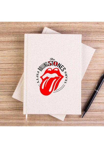 The Rolling Stones 50 Years Çizgisiz Kanvas Defter Çizgisiz