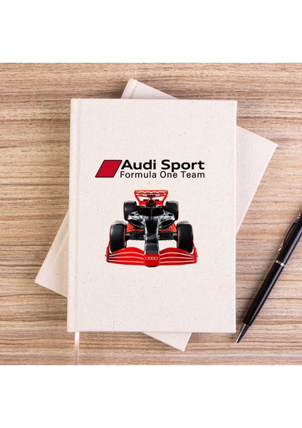 F1 Audi Sport Formula Çizgisiz Kanvas Defter Çizgisiz