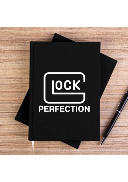 Glock Perfection Siyah Kanvas Defter Çizgisiz