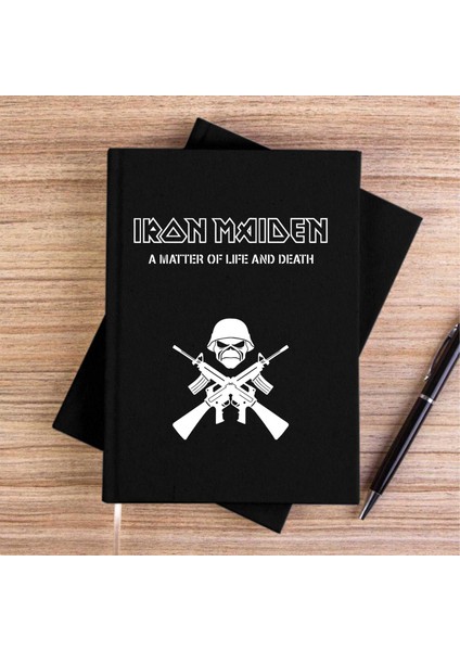 Iron Maiden Matter Of Life Siyah Kanvas Defter Çizgisiz