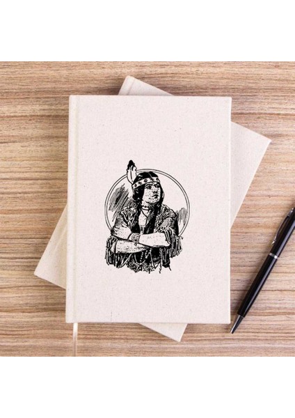 Kızıldereli Man Çizgisiz Kanvas Defter Çizgisiz