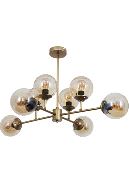 Nida 8 Li Eskitme Avize Bal Camlı Dekoratif Tasarım Yatak Odası Mutfak Salon Avize fiyatları