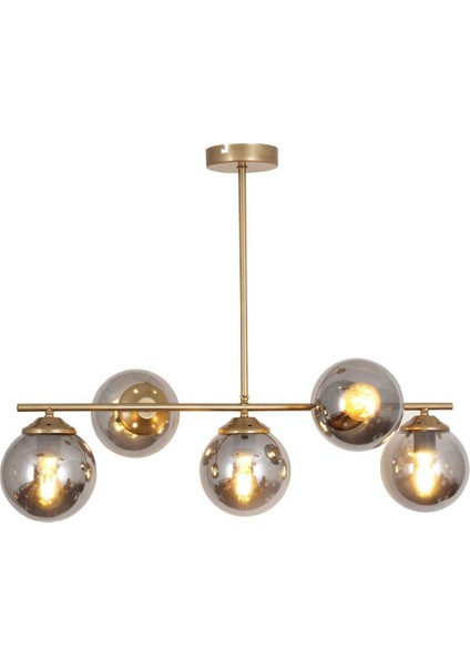 Modena 5 Li Eskitme Avize-Füme Camlı Dekoratif Tasarım Yatak Odası Mutfak Salon Avize fiyatları