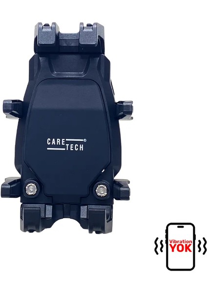 CT-M18 Telefon Tutucu Titreşim Önleyici Motosiklet Gidon Montajlı 8 Pençeli Siyah Su Geçirmez fiyatları