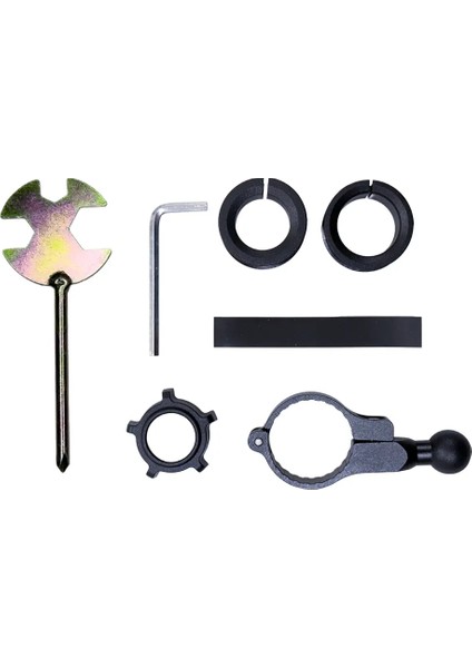 CT-M18 Telefon Tutucu Titreşim Önleyici Motosiklet Gidon Montajlı 8 Pençeli Siyah Su Geçirmez fırsatları