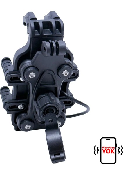 CT-M11 Telefon Tutucu Titreşim Önleyicili Motosiklet Gidon Ayna Montajlı Type-C Hızlı Şarj fırsatları