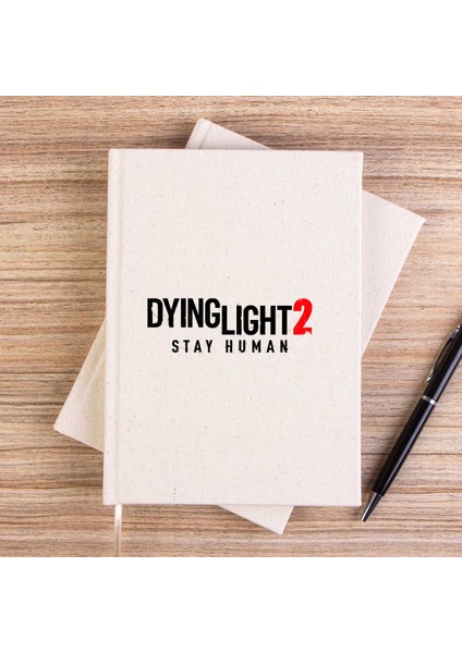 Dying Light 2 Logo Çizgisiz Kanvas Defter Çizgisiz