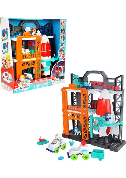 Sesli ve Işıklı Tiny Kiddom Uzay Gemisi Fırlatma Macerası Oyun Seti 32 Parça