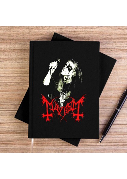 Mayhem Rotten Dead Siyah Kanvas Defter Çizgisiz