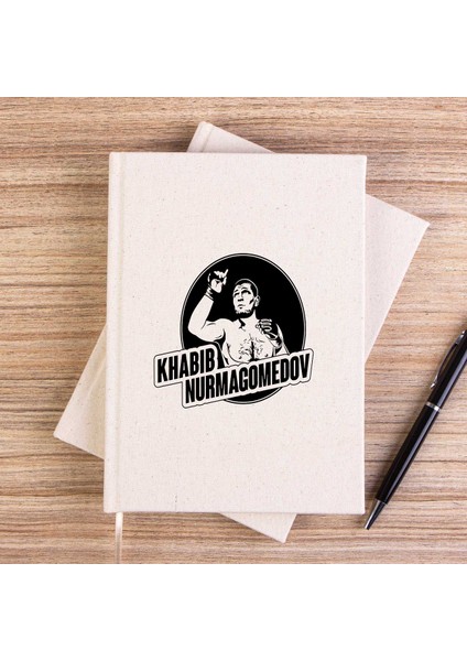 Khabib Nurmagomedov Çizgisiz Kanvas Defter Çizgisiz