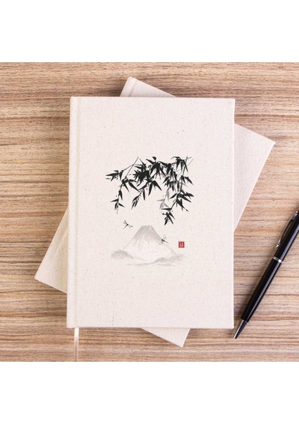 China Mountain Scenery Çizgisiz Kanvas Defter Çizgisiz