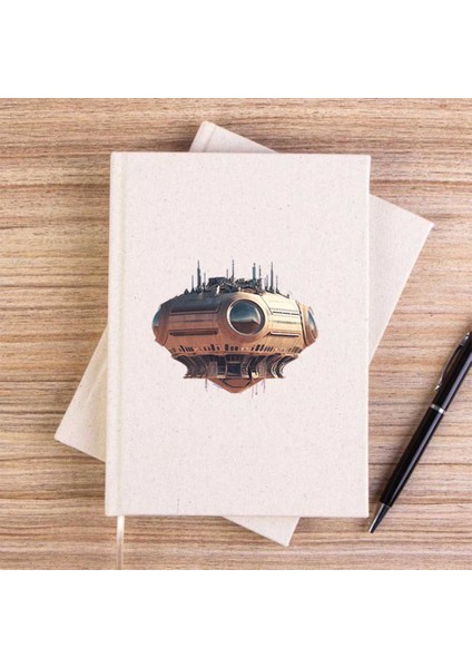 Massive Speaker Spaceship Çizgisiz Kanvas Defter Çizgisiz