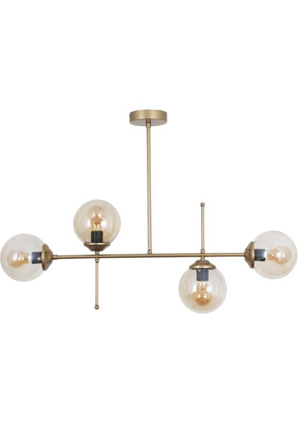 Darvin 4 Lü Eskitme Avize Bal Camlı Yatak Odası Mutfak Salon Avize modelleri