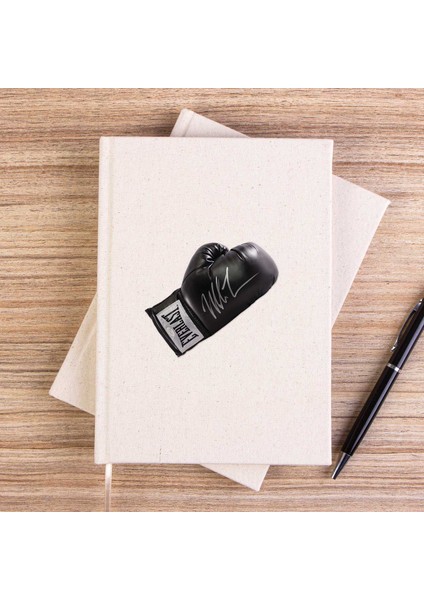 Black Boxing Gloves Çizgisiz Kanvas Defter Çizgisiz