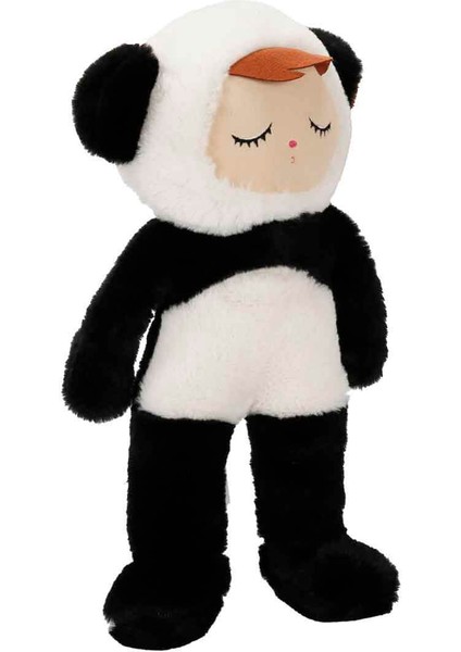 Hayvan Kostümlü Peluş Bebek - Siyah-Beyaz fiyatları