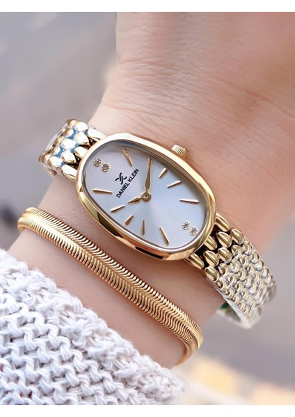 Oval Kasa Vintage Özel Seri 2 Yıl Garantili 3 Atm Kadın Kol Saati+Bileklik BD.14130.3