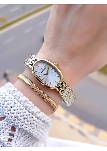 Oval Kasa Vintage Özel Seri 2 Yıl Garantili 3 Atm Kadın Kol Saati+Bileklik BD.14130.3 fiyatları