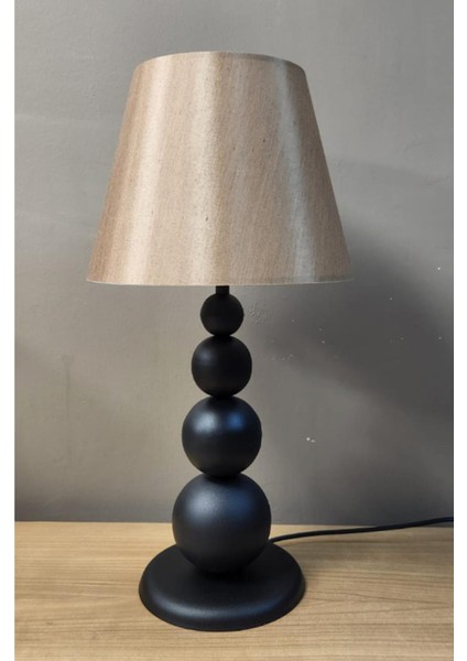 Misu Siyah Ayaklı Abajur Masa Lambası Parlak Kahve Şapka Salon Yatak Odası Abajur fiyatları