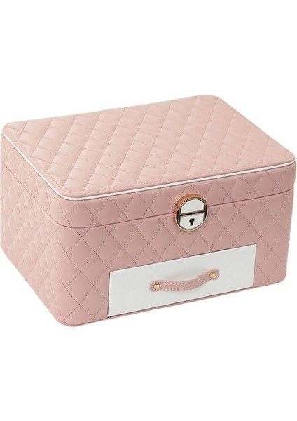 Kilitli Üç Katmanlı Çok Fonksiyonlu Mücevher Kutusu Mücevher Saklama Kutusu Tianzerun (Yurt Dışından)