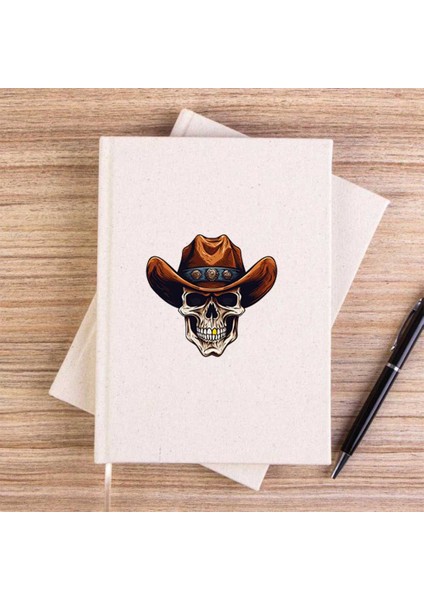 Kovboy Gold Toothed Çizgisiz Kanvas Defter Çizgisiz