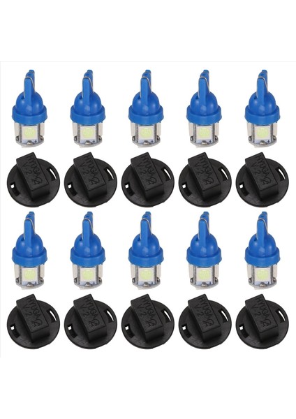 T10 194 168 LED Ampul PC194 PC195 PC160 PC168 Gösterge Paneli Gösterge Paneli Buz Mavisi 10 Adet (Yurt Dışından) fiyatları