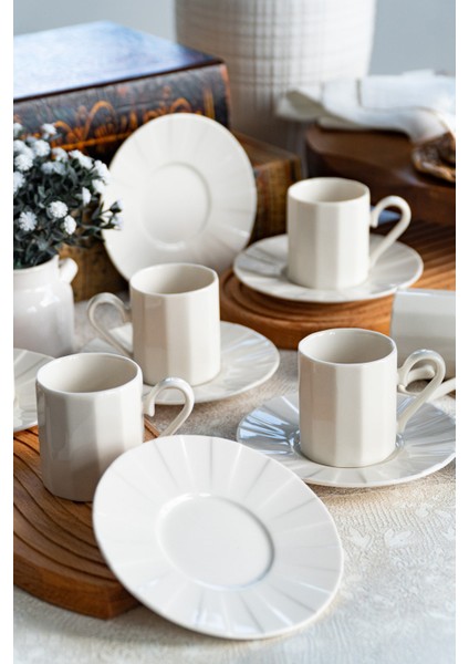 Zümrüt 12 Parça 6 Kişilik Porselen Kahve Fincan Takımı fırsatları