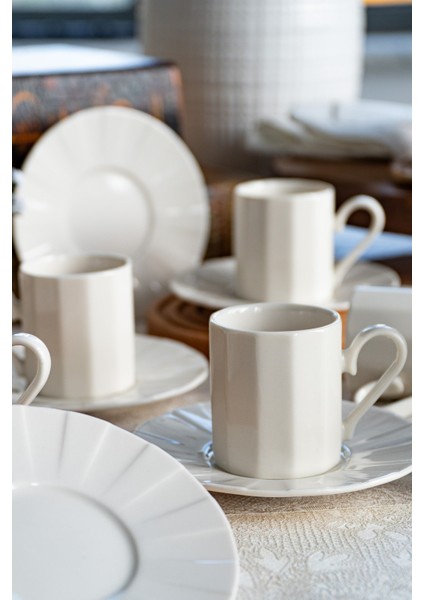 Zümrüt 12 Parça 6 Kişilik Porselen Kahve Fincan Takımı indirimleri