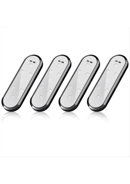 Araba Kapısı Lambası, LED Işıklı Tabela Projektörü, 7 Renkli Hoş Geldiniz Uyarı Eşik Lambası (4 Adet) (Yurt Dışından)