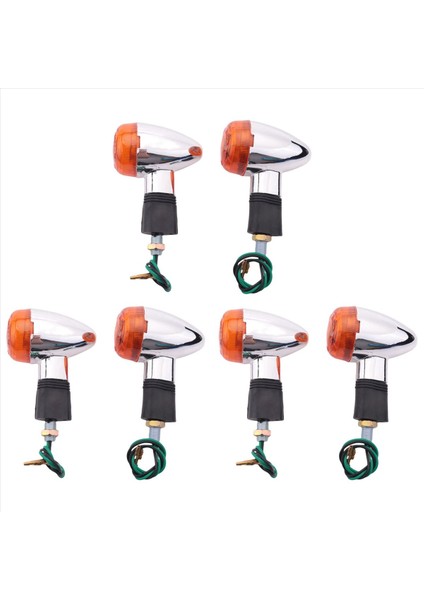 Street Standard Özel Motosiklet Için Dönüş Sinyalleri - Ön Arka Işıklar (6 Adet) (Yurt Dışından)