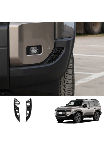 Prado LC250 2024 Parlak Siyah Için Araç Ön Sis Lambası Alt Kapak Izgarası Döşemesi (Yurt Dışından) fırsatları