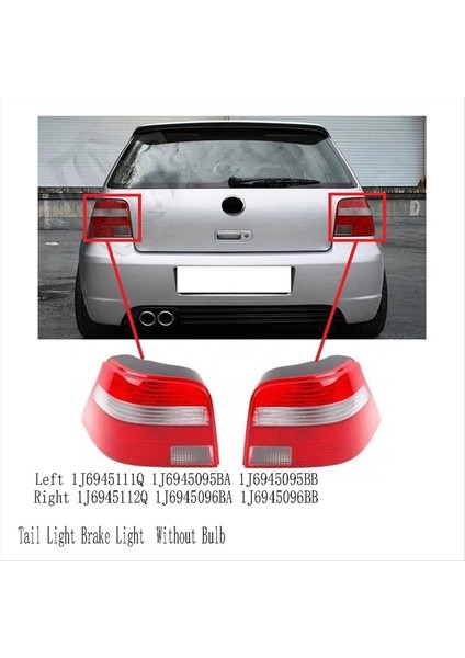 Golf 4 Mk4 Hatchback 1998-2004 Için Ampulsüz Arka Stop Lambası Freni Sol Muhafaza (Yurt Dışından) indirimleri