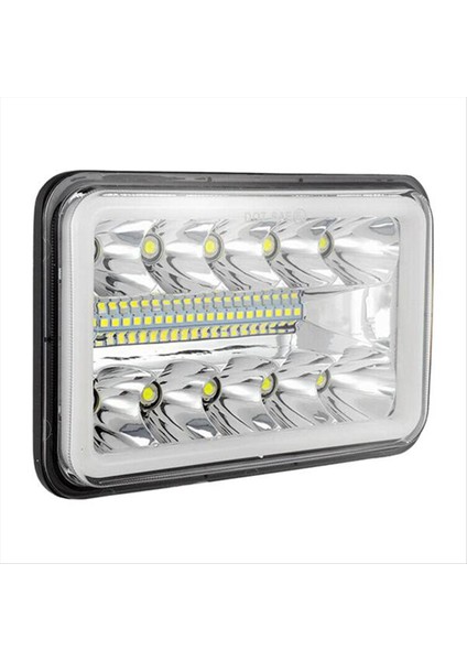 4 x 6 Inç LED Drl Ampul Kristal Şeffaf Sızdırmaz Far Farı 6x4 Kamyon Motokros Far Parçası (Yurt Dışından)