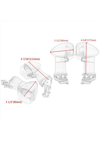 ZX600 -6r ZX9R ZXR400 Kle 250/400/500 ZX7R Sarı Için 2x Dönüş Sinyal Lambası Yan Göstergesi (Yurt Dışından) indirimleri