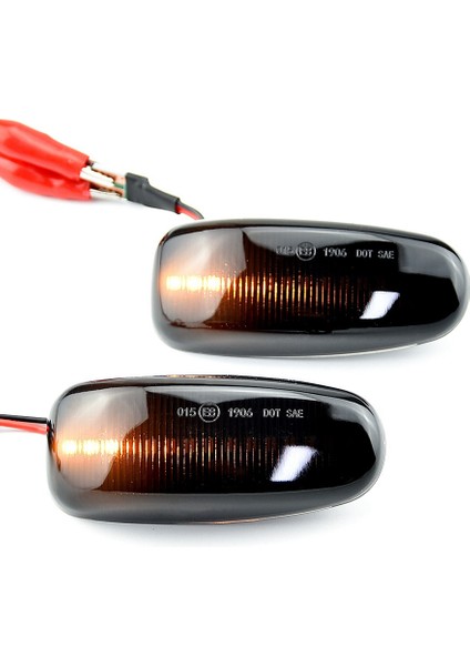 W210 W202 W208 R170 W638 Siyah Için Araba LED Dinamik Yan Işaret Sinyal Lambası Işığı Dönüş (Yurt Dışından) indirimleri