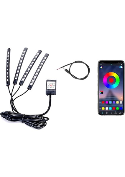 12V LED Işık Çok Renkli Atmosfer Ses Kontrolü Dekoratif Neon Lamba Stil Için: 36LED Uygulama (Yurt Dışından) fiyatları