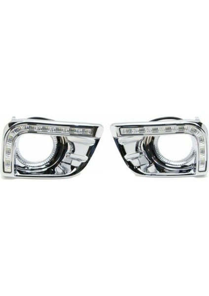 Prado J150 2010-2013 Için 2 Adet Araba LED Drl Gündüz Farı Krom Sis Lambası (Yurt Dışından) indirimleri