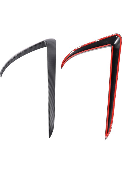 2017-2020 Mat Karbon Fiber Ön Kanat Kaplaması Tampon Dudak Ayırıcı Sis Lambası (Yurt Dışından) indirimleri