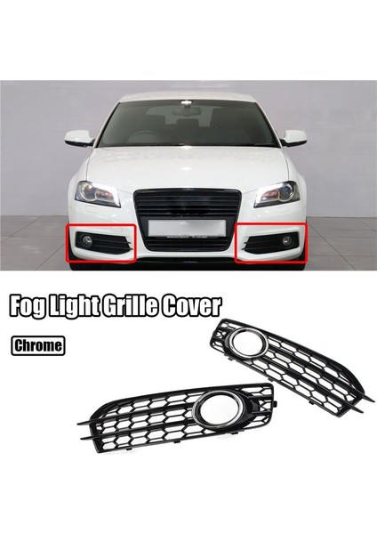 A3 8p 2009-2013 Için Araç Ön Tampon Sis Lambası File Izgarası 8P0807682D Lamba Petek Kapakları (Yurt Dışından) fiyatları