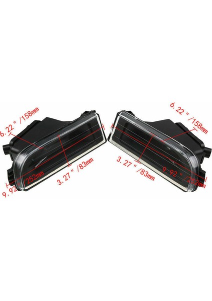 1 Çift Şeffaf Lens Sis Farı Ön Tampon Lambası - E38 7 Serisi 740I 750IL 1995-2001 (Yurt Dışından) fırsatları